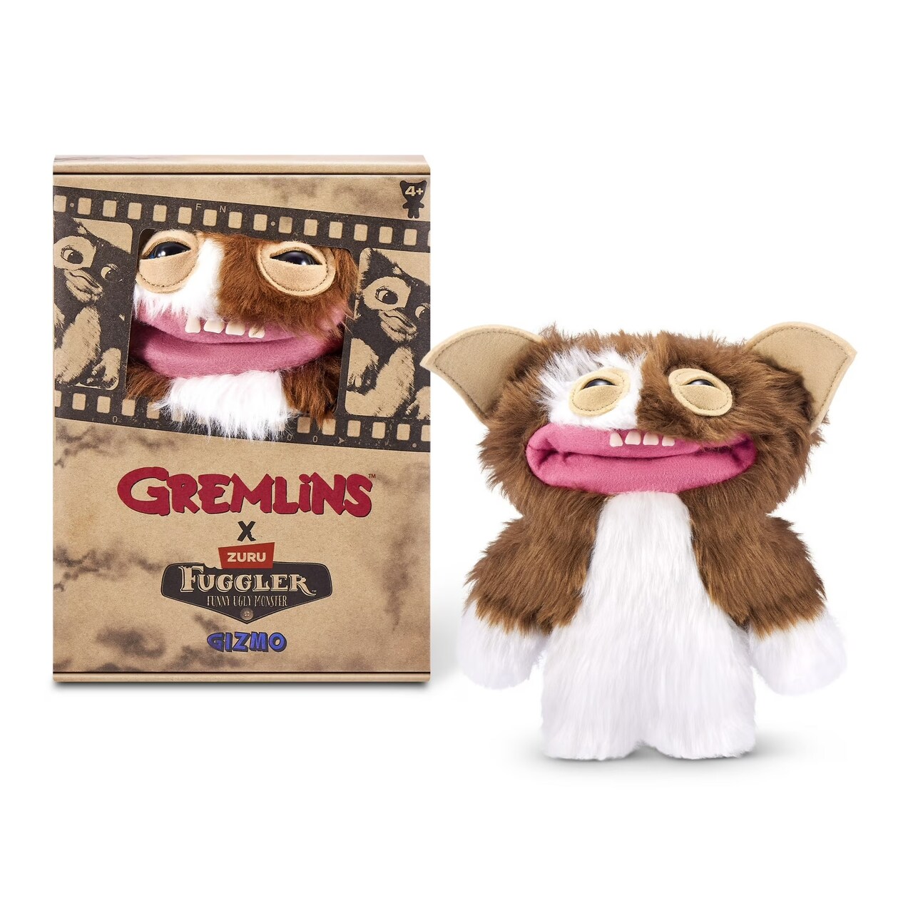Zuru Fuggler Gremlins Gizmo Brown Funny Ugly Monster Plush Toy 9 Inch